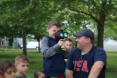 Kids learn about our speed radar at Junior Academy